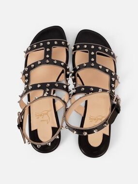 Christian Louboutin Sexistrapi Flat Jazz Spiked Gladiator Sandals